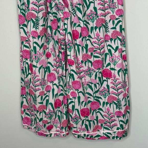 Mersea Size XSmall Over The‎ Moon Pajama Pants Lounge Wide Leg Peony Party - Picture 10 of 11